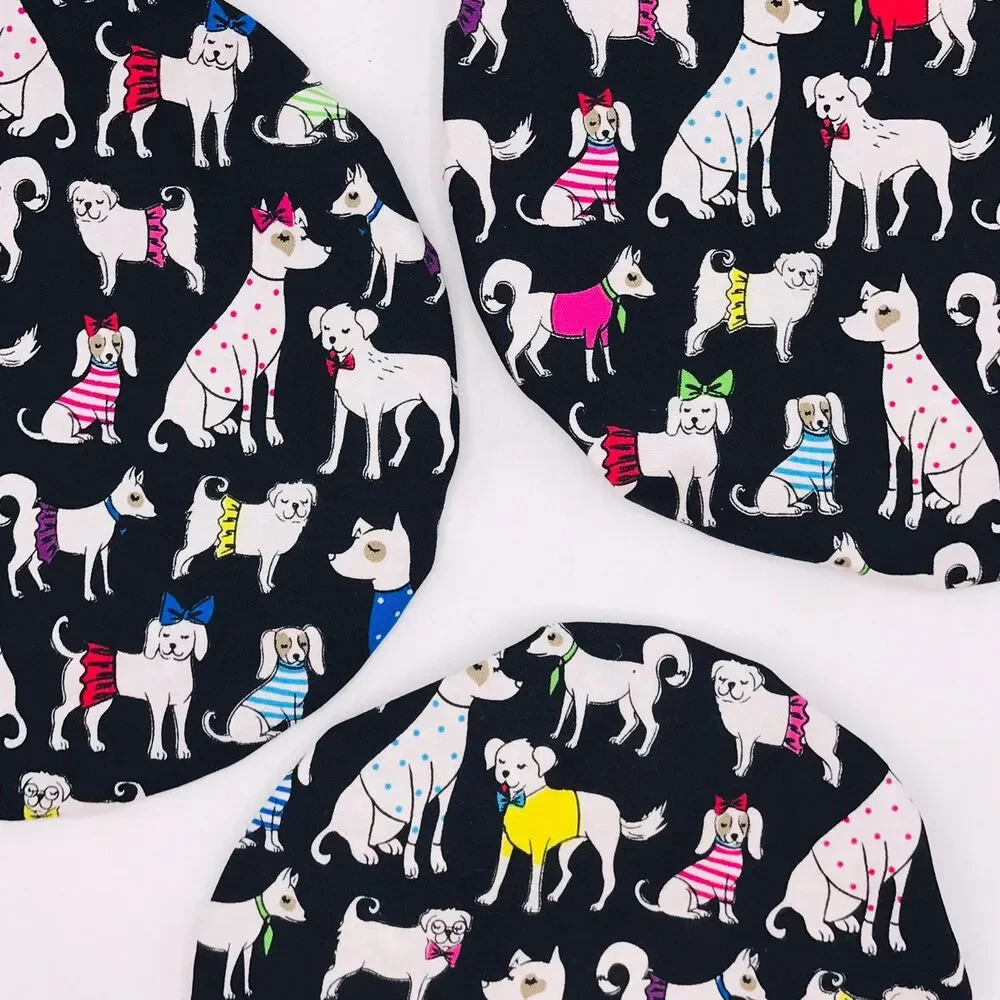 Cotton Bowl Cover For Sourdough, 3 Size Set, Reusable Washable Delightful Dogs